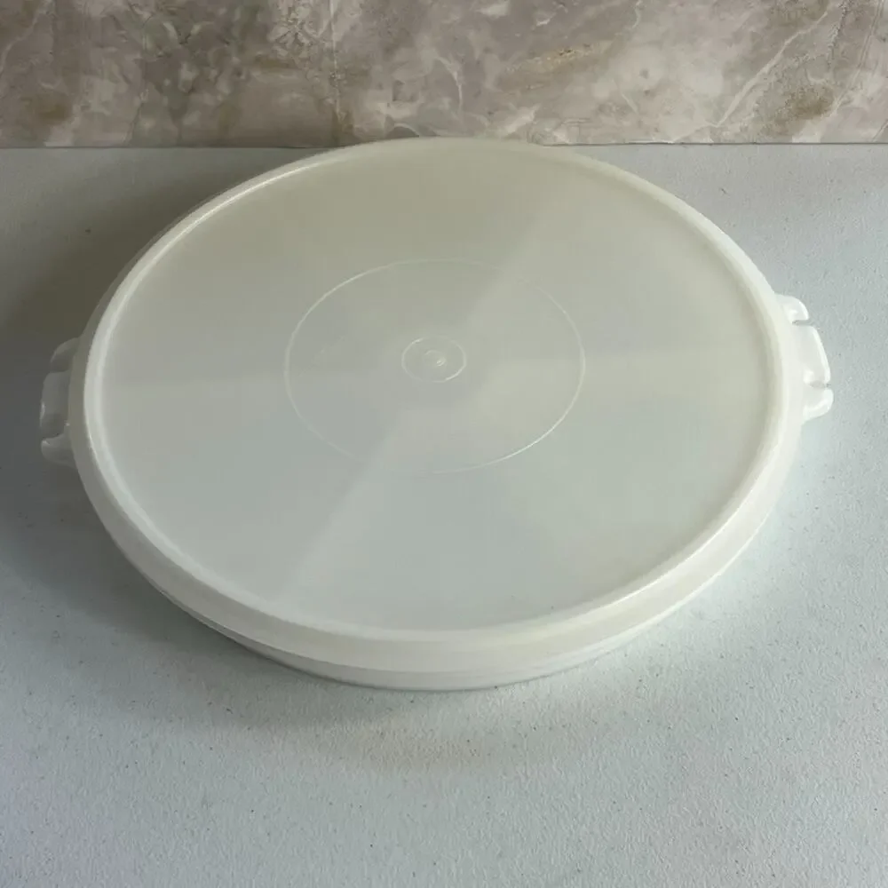 Vintage Tupperware Serving Tray With Lid White 7 Compartments